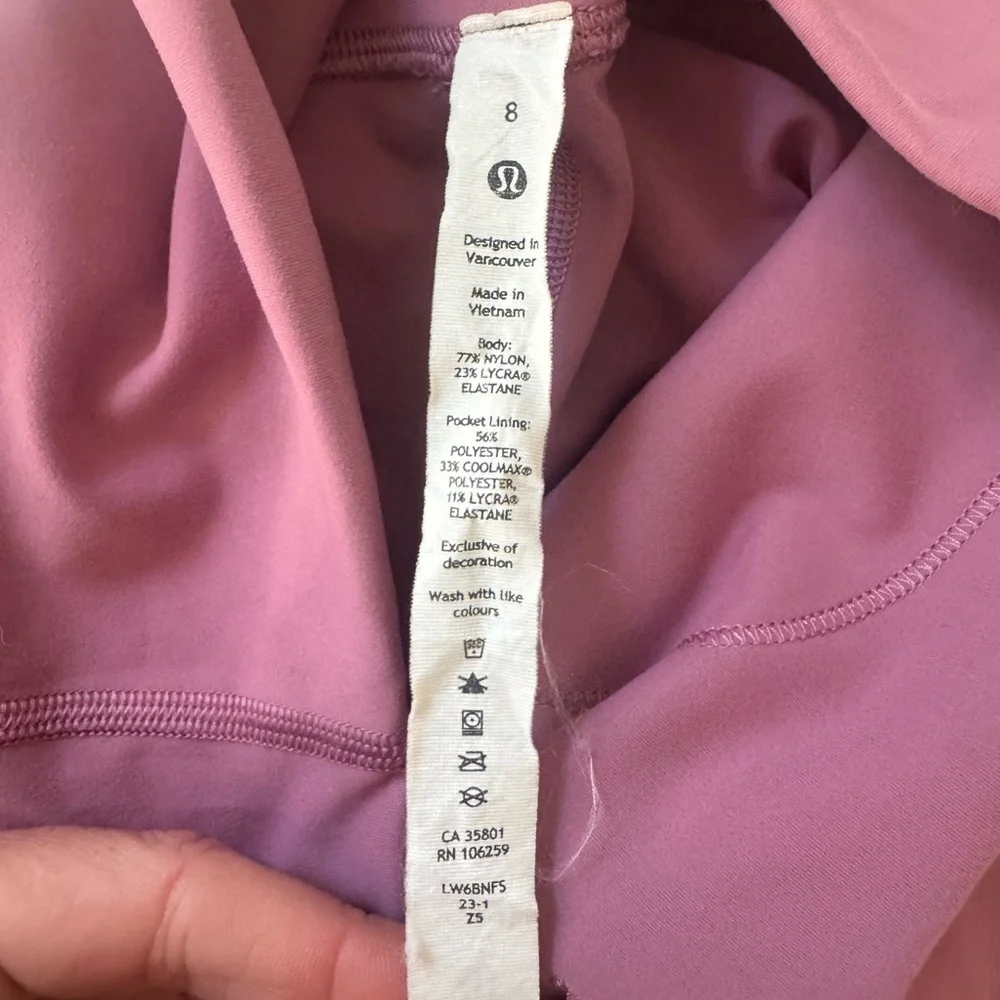 Lululemon Align HR 21” Legging in Pink Blossom